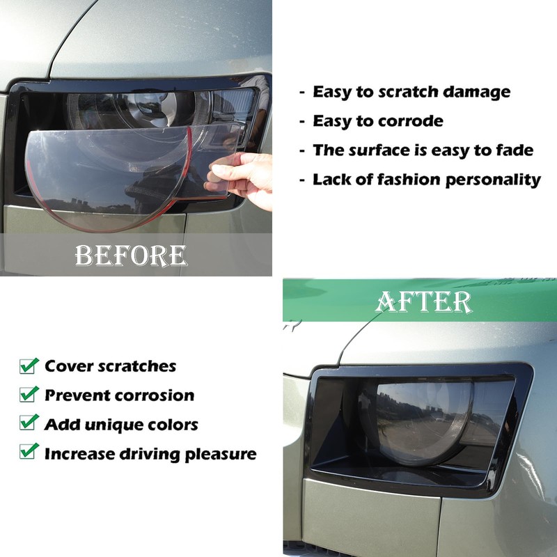 PIUGILH Front Headlights Cover Compatible with 2020 2021 2022 2023