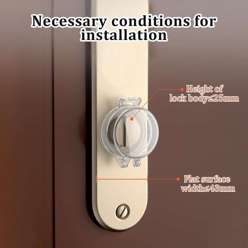 2 Pack Deadbolt Child Safety Lock Cover - Child Proof