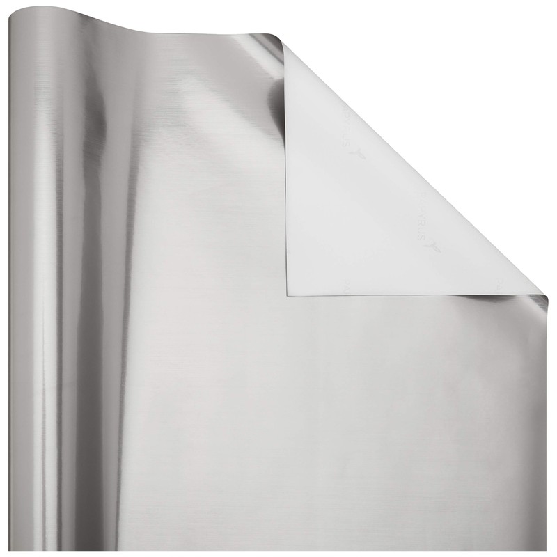 Papyrus Christmas Wrapping Paper Rolls, Red and Silver (2 Rolls,