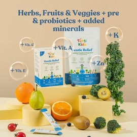 Tutti Kids Gentle Relief | Anti-inflammatory Support For Kids | FIsh Oil For Kids | Kids Allergy Relief | Vitamin A, C & E… (Satchet)