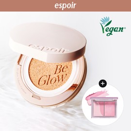 espoir [SET] espoir Be Glow Volume Cushion 13g*2 + Cheek - [SET] 22 Petal (+Refill, Tone Paring Cheek #Pink Icing 9g)