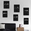 Sports Car Pattern Unframed Painting, 1 Count Modern Canvas Wall