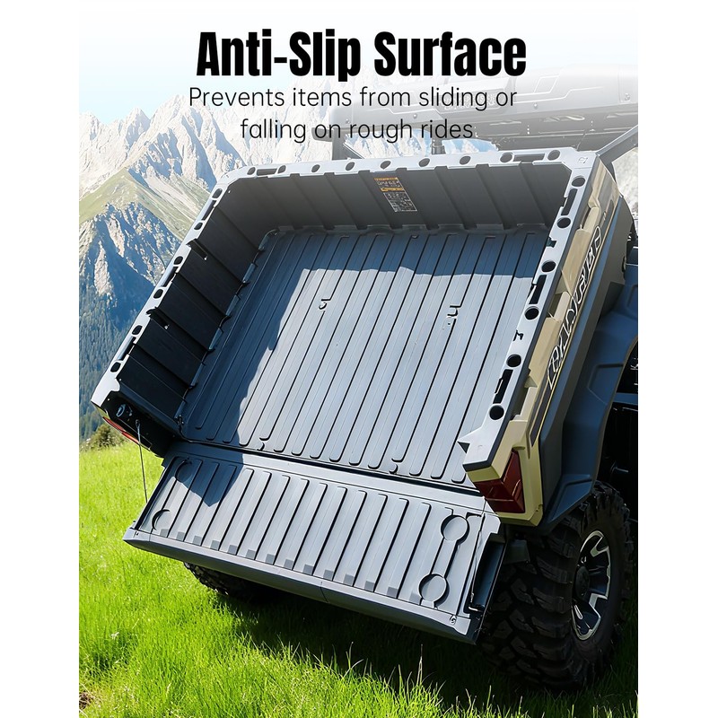 Rubber Bed Mat Liner for Polaris Ranger XP 1000/Ranger 1000