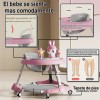 Caminador Bebé:plegable Compacto, Música, Ajustable, Seguro
