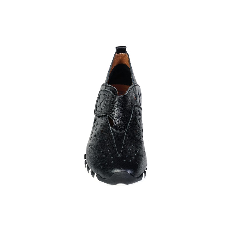 LITFOOT LF9010-3 Comfy Women's Leather Shoes (Black, Numeric_8)