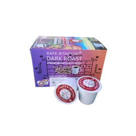 Coffee KAFE BITASYON Capsules & Pods, Dark Roast, Premium Haitian Coffee,12 Count, By KAFE BITASYON