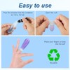 2pcs 85x25mm/3.35x0.98in Waterproof Finger Protector(Transparent)