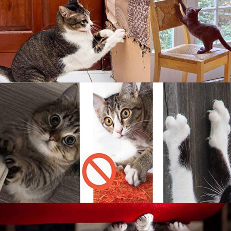 HAOZAIKEJI Cat Scratcher Mat Sofa Protector Natural Sisal Cat Scratching