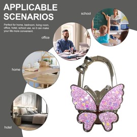 Bag Holder for Table, Handbag Holder for Table, Foldable Non-Slip Handbag Holder, Portable Desk Hook, for Desk, Office, Restaurant, Bar