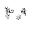 Petite Gecko Lizard Stud Earrings 925 Sterling Silver Metal Unknown,