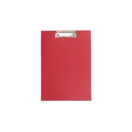 MAUL 2335225 A4 Portrait Clipboard with Foil Cover - Red