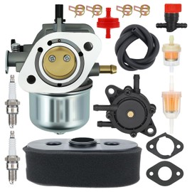 15004-7054 Carburetor Fit for Kawasaki FH430V FH381V FH541V FS481V Engine Carb Replace 15003-7061 15003-7047 15004-7057 15003-7107 15003-7054 with Air Filter Fuel Pump