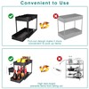 petisal Under Sink Organizer -2 PACK|Pull Out Bathroom Organizer|2 Tier