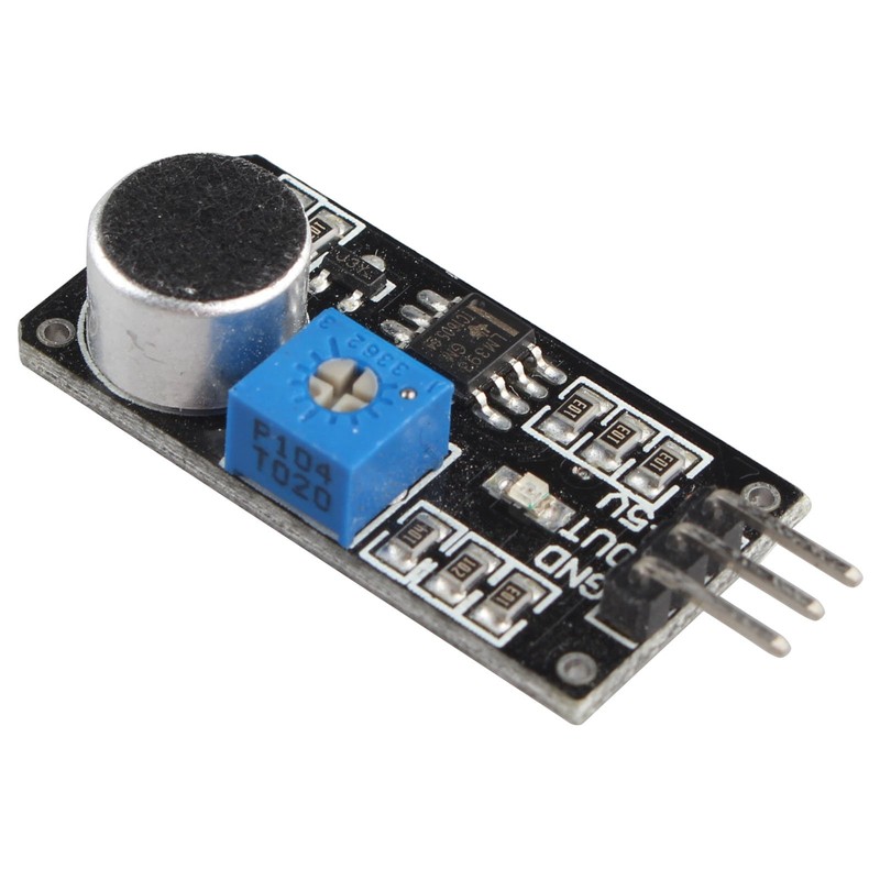 HALJIA, LM393 Sound Detection Sensor Module Microphone Compatible with Arduino