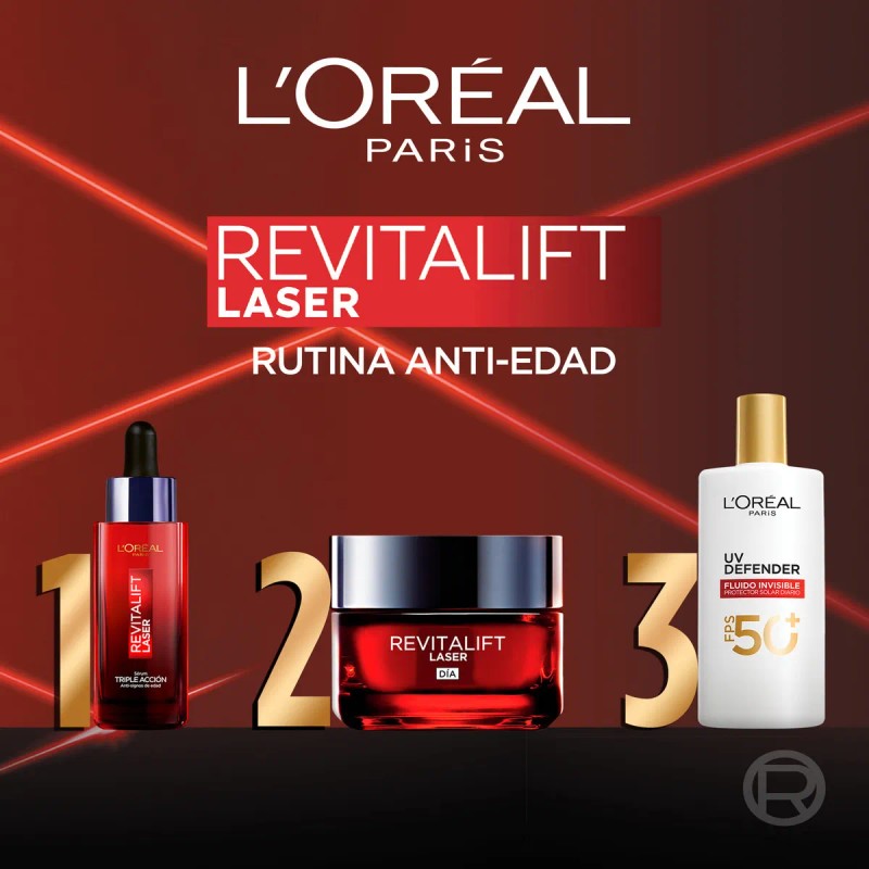 Oreal Paris Revitalift Laser Crema Día Triple Acción Anti Edad