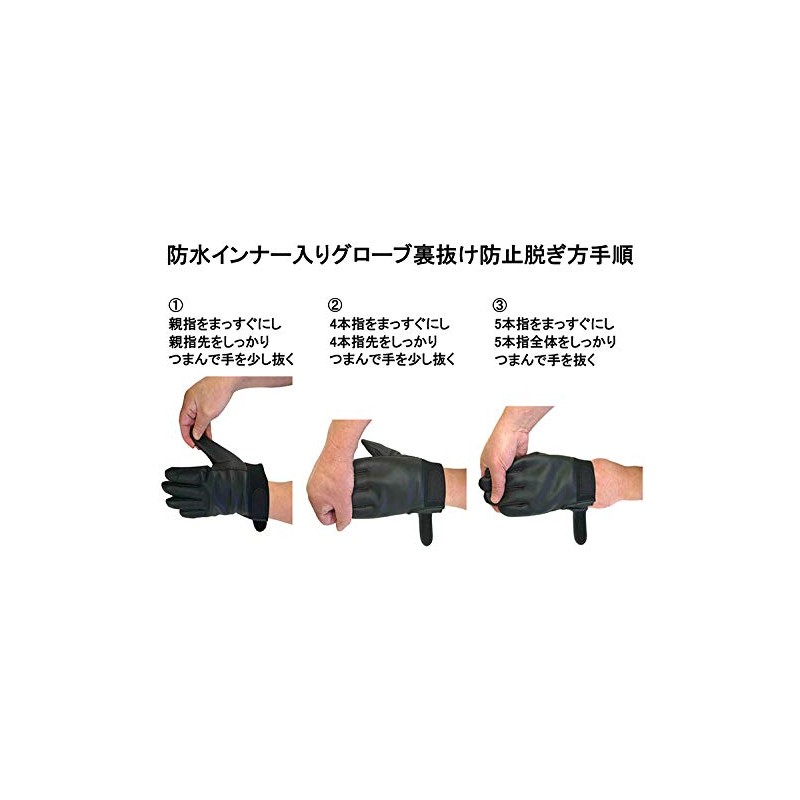 ペンギンエース 防水防寒手袋 ヒューソリッドウインター HW-1 黒×黒 Mサイズ