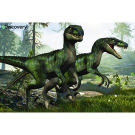 Prime 3D 0670889109356 3D Effect 150 Piece Puzzle-Velociraptor, Multi-Coloured