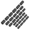 sourcing map 28Pcs 5 Sizes Clip-on Ferrite Ring Core, Ferrite