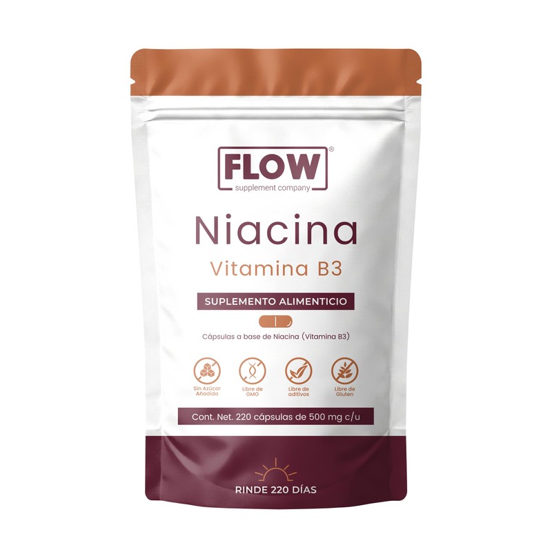 NIACINA (Vitamina B3) - Flow Supplement | LLEVA MÁS X