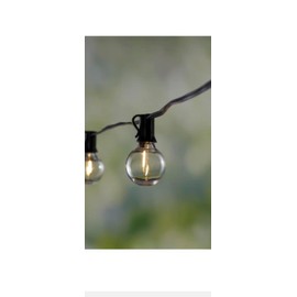 Litex Industries: 18.5-ft Solar Black Outdoor String Light with 15 White LED Globe Bulbs