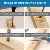 Michear Woodworking Square Hole Drill Bit 8mm Auger Mortise Chisel