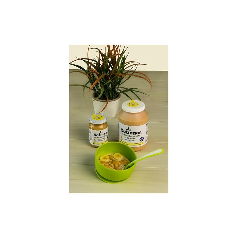 Crema de cacahuate para bebés en alimentación complementaria, sin sal