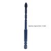 10Pcs Cross Spearhead Drill Bit Carbide Bits with 1/4in Hex