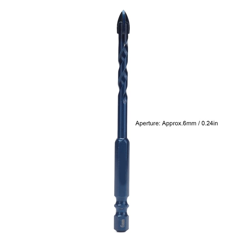 10Pcs Cross Spearhead Drill Bit Carbide Bits with 1/4in Hex