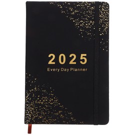 Operitacx 2025 Planner Academic Year Weekly Planner Agenda Daily Planner English Planner Portable Notepad for Teacher Students School Office Black