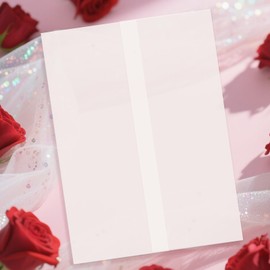 Paquete de 120 chaquetas de vellum preplegables para invitaciones de 5.5 x 7.5 pulgadas, chaquetas de papel translúcido de 5.5 x 7.5 pulgadas, envolturas de invitaciones de boda de 100 g/m², forros de