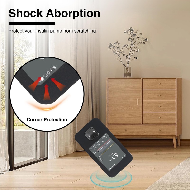 USEAMIE Silicone Soft Case Compatible with Dex com G7 Receiver,