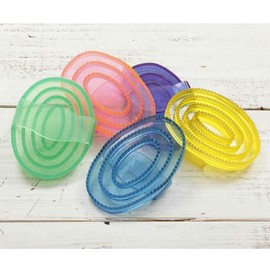 LINCOLN Synthetic Rubber Curry Comb, Blue, Large