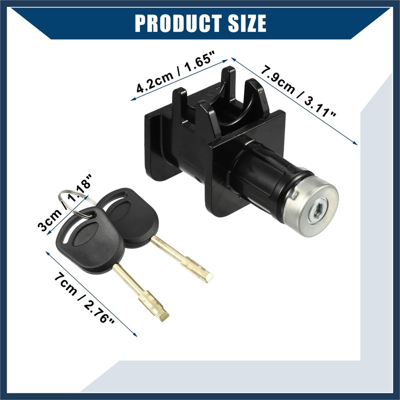 INFINAUTO Bonnet Hood Lock Latch with 2 Key for Ford
