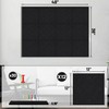 12 Pack Large Cork Board for Wall, Black Bulletin Board