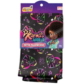 Karma's World Black Heart's Satin Pillowcase