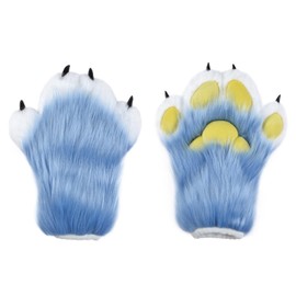 XFSPNOE Furry Paws Paw Gloves for Fursuit Feet - Ideal for Cosplay Fursuit accessories and Furry Costume Parties
