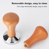 Coffee Tamper Stainless Steel Flat Bottom Tamping Tool Coffee Hand