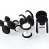2 Pairs White Black 6 mm (2G) Acrylic Fake Ears