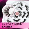 Veleasha Lashes 5D Faux Mink Lashes Fluffy False Eyelashes Handmade