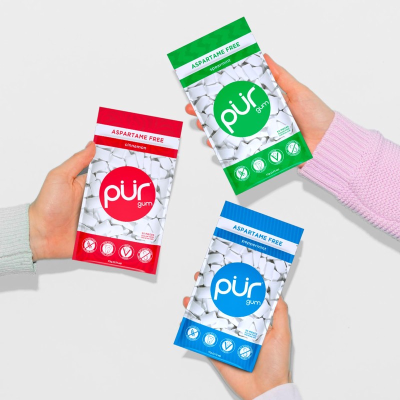 PUR Gum | Aspartame Free Chewing Gum | 100% Xylitol