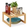 Relaxdays Bamboo Cabinet Insert, H x W x D: 14