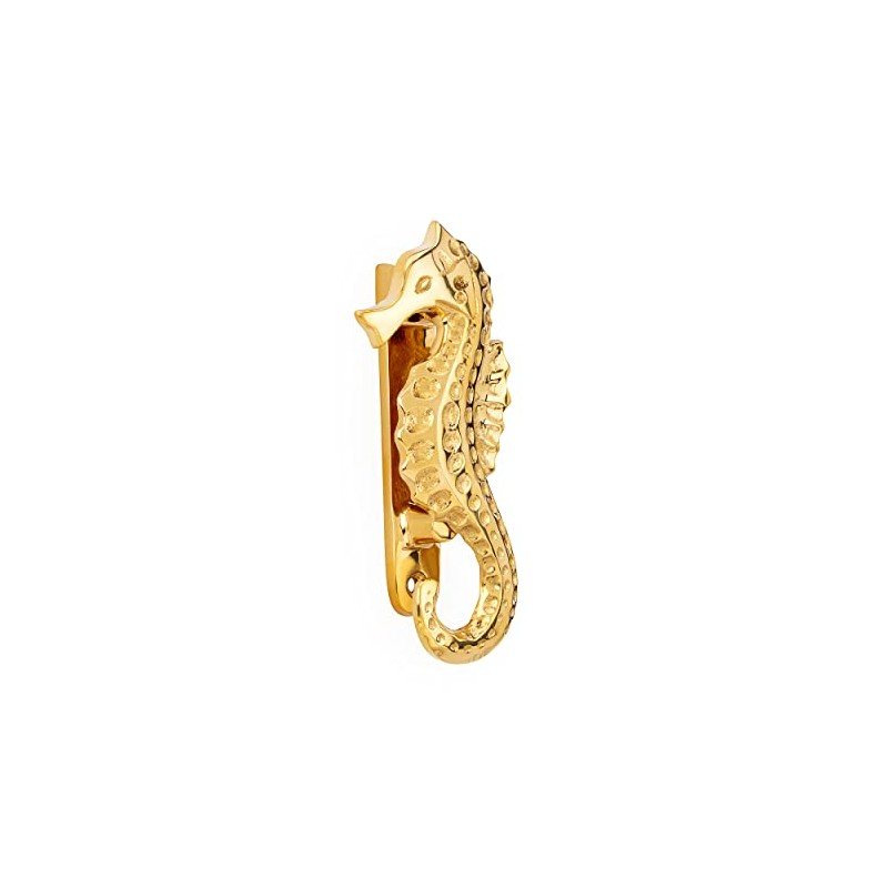 NKlaus Maritime Door Knocker Seahorse Brass 6 x 14 cm