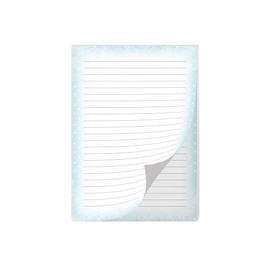 Writing Paper Design Ornament Pattern Ornament Blue Pastel Letter Pad for Girls Children and Adults Gift (A4 Pad with 25 Sheets)