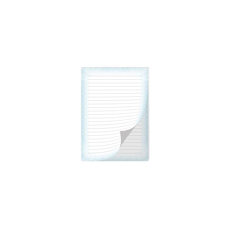 Writing Paper Design Ornament Pattern Ornament Blue Pastel Letter Pad