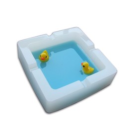 Lindo cenicero – Bandeja de cenizas de pato de resina, ornamental, decoración del hogar, cenicero de pato, diseño hecho en casa, fresco, cuatro agujeros
