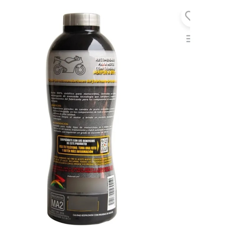 Aceite Para Moto Sintético 10w50