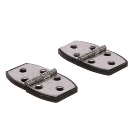 Seachoice Marine-Grade Utility Hinges, 304 Stainless Steel w/Black Nylon Base Plate, 2-7/8 in. X 1-1/2 in., Pack of 2