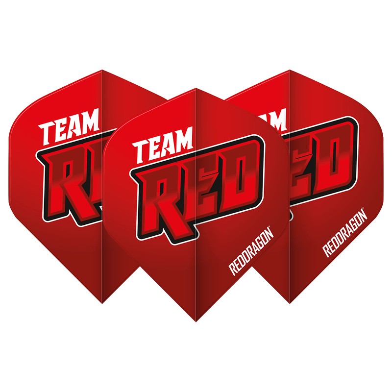 RED DRAGON Hardcore XT Team Red Dart Flights (4 Sets