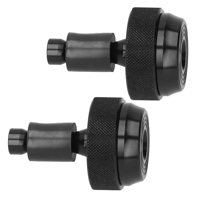 Motorcycle Handlebar End Plug Throttle Speed Control Black Alumimium Rubber