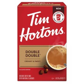 Tim Hortons Double Double Instant Coffee Mix, 8 x 28g/1 oz. Box